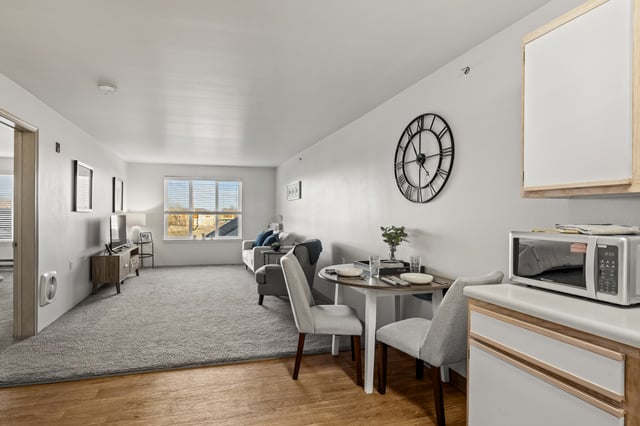 Grassland-Estates-037 - Living Room in our One-Bedroom Apartment Home