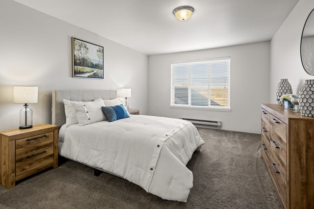 Grassland-Estates-040 - Bedroom in our One-Bedroom Apartment Home